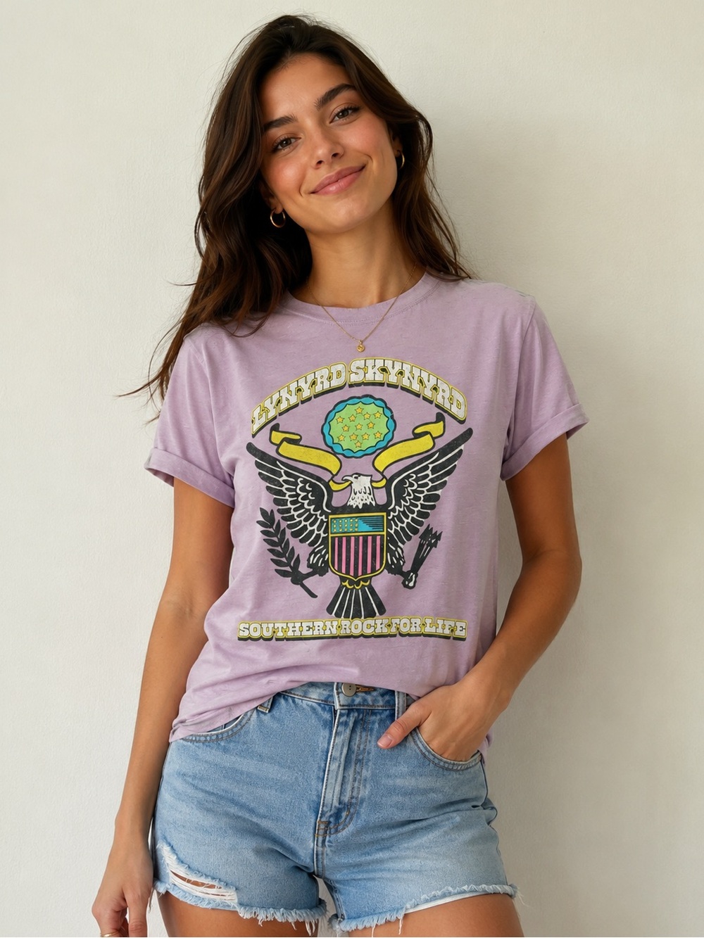 Lynyrd Skynyrd Southern Rock burnout band graphic T-shirt recycled karma